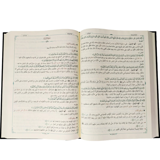 المختصر في تفسير القران الكريم آية وتفسير مقاس 20*28 سم