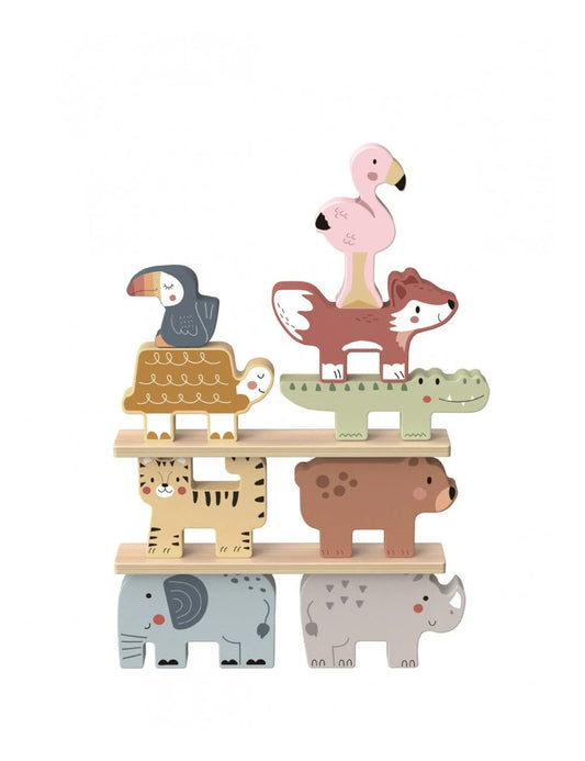 Wooden toys Stacking Animals 21x4x17cm